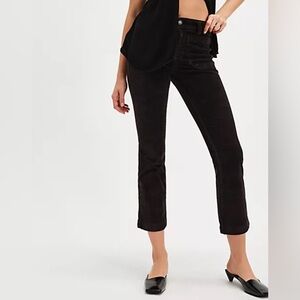 Free People High Time Velvet Kick Flare Pants. NWOT.